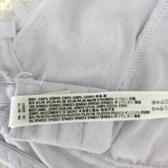 Intimately Free People Lace Halter Bralette Purple Lined Bra Medium - Picture 8 of 8